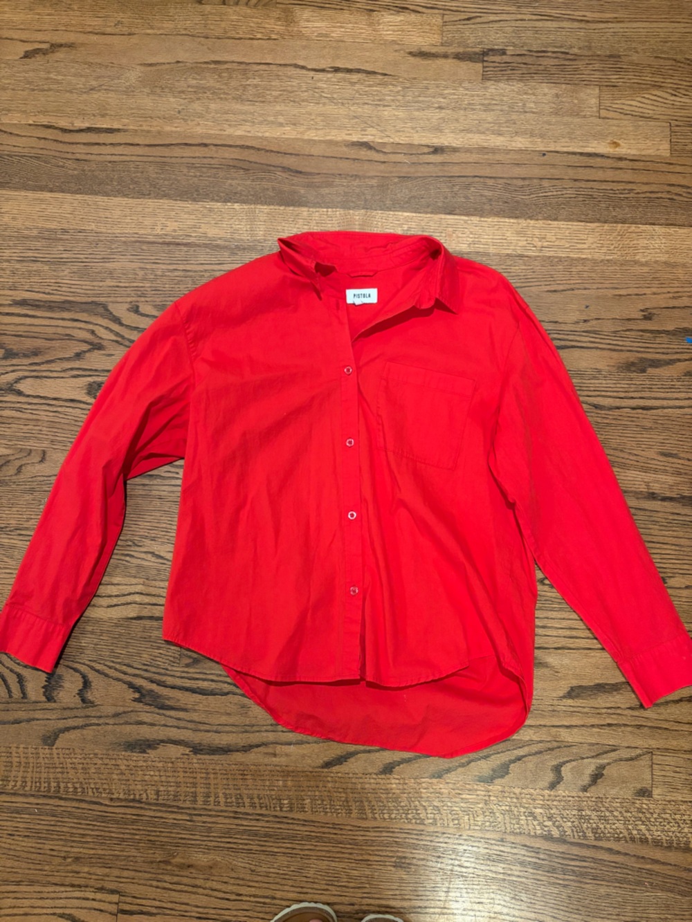 pistola Red Button-Up Shirt for Kids